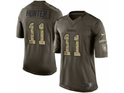 Men's Nike Pittsburgh Steelers #11 Justin Hunter Limited Green Salute to Service NFL Jersey