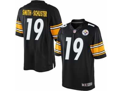 Men's Nike Pittsburgh Steelers #19 JuJu Smith-Schuster Limited Black Team Color NFL Jersey