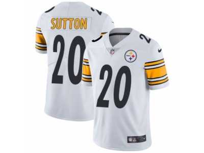 Men's Nike Pittsburgh Steelers #20 Cameron Sutton Limited White NFL Jersey