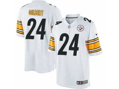 Men's Nike Pittsburgh Steelers #24 Justin Gilbert Limited White NFL Jersey