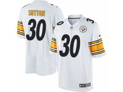 Men's Nike Pittsburgh Steelers #30 Cameron Sutton Limited White NFL Jersey