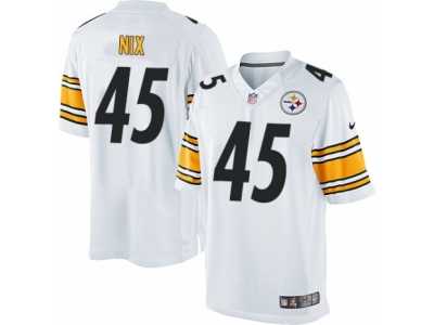 Men's Nike Pittsburgh Steelers #45 Roosevelt Nix Limited White NFL Jersey