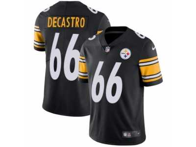 Men's Nike Pittsburgh Steelers #66 David DeCastro Vapor Untouchable Limited Black Team Color NFL Jersey