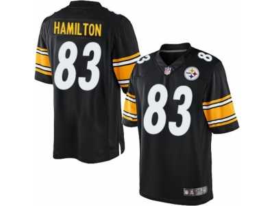 Men's Nike Pittsburgh Steelers #83 Cobi Hamilton Limited Black Team Color NFL Jersey