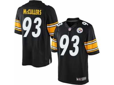 Men's Nike Pittsburgh Steelers #93 Dan McCullers Limited Black Team Color NFL Jersey