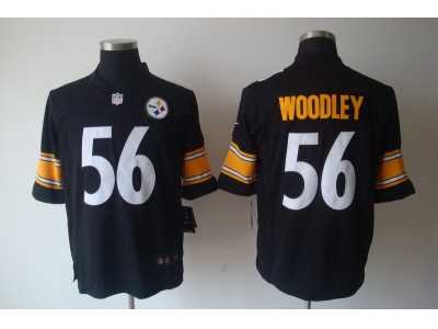 Nike NFL Pittsburgh Steelers #56 Lamarr Woodley Black Jerseys(Limited)