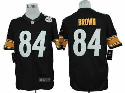 Nike NFL Pittsburgh Steelers #84 Antonio Brown Black Jerseys(Limited)