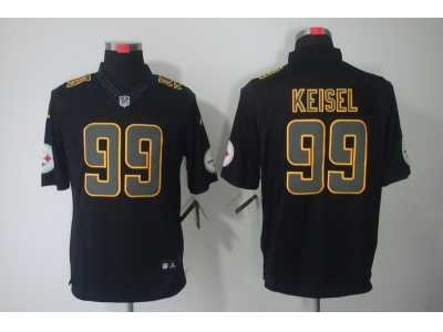 Nike NFL Pittsburgh Steelers #99 Keisel Black Jerseys(Impact Limited)