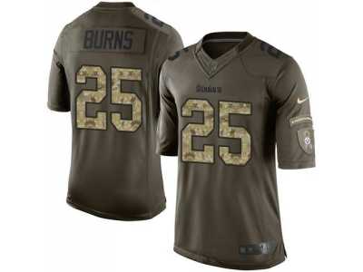Nike Pittsburgh Steelers #25 Artie Burns Green Men's Stitched NFL Limited Salute to Service Jersey
