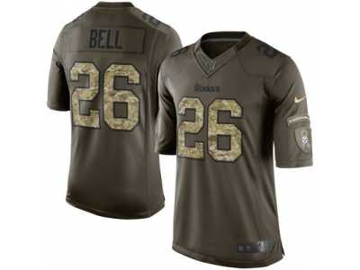 Nike Pittsburgh Steelers #26 Le'Veon Bell Green Jerseys(Salute To Service Limited)