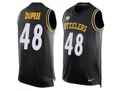 Nike Pittsburgh Steelers #48 Bud Dupree Black Team Color Men's Stitched NFL Limited Tank Top Jersey