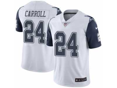 Men's Nike Dallas Cowboys #24 Nolan Carroll Limited White Rush NFL Jersey