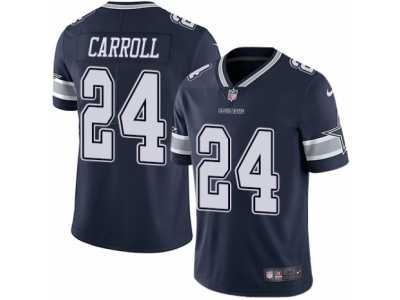 Men's Nike Dallas Cowboys #24 Nolan Carroll Vapor Untouchable Limited Navy Blue Team Color NFL Jersey