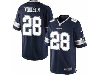 Men's Nike Dallas Cowboys #28 Darren Woodson Limited Navy Blue Team Color NFL Jersey