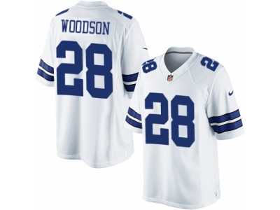 Men's Nike Dallas Cowboys #28 Darren Woodson Limited White NFL Jersey