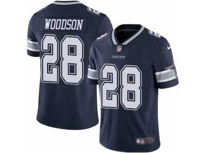 Men's Nike Dallas Cowboys #28 Darren Woodson Vapor Untouchable Limited Navy Blue Team Color NFL Jersey