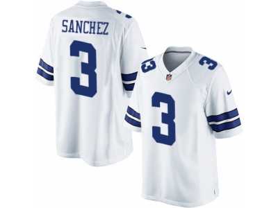Men's Nike Dallas Cowboys #3 Mark Sanchez Limited White NFL Jersey