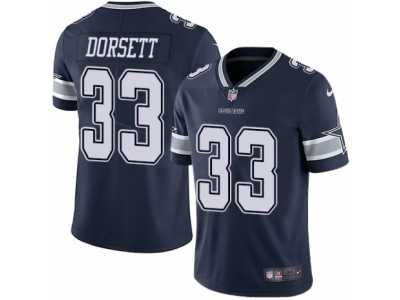 Men's Nike Dallas Cowboys #33 Tony Dorsett Vapor Untouchable Limited Navy Blue Team Color NFL Jersey