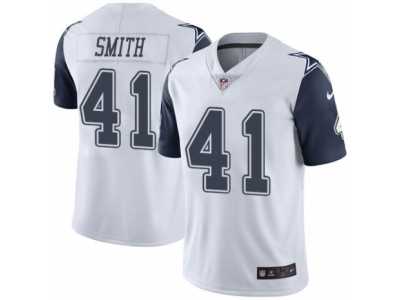 Men's Nike Dallas Cowboys #41 Keith Smith Limited White Rush NFL Jersey