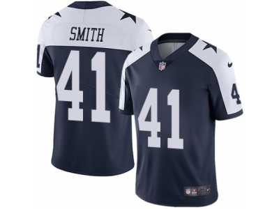 Men's Nike Dallas Cowboys #41 Keith Smith Vapor Untouchable Limited Navy Blue Throwback Alternate NFL Jersey