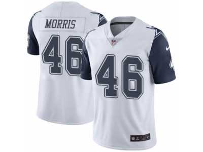 Men's Nike Dallas Cowboys #46 Alfred Morris Limited White Rush NFL Jersey