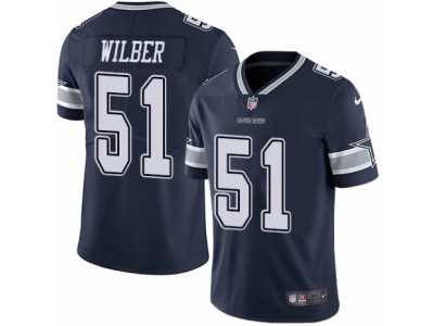 Men's Nike Dallas Cowboys #51 Kyle Wilber Vapor Untouchable Limited Navy Blue Team Color NFL Jersey