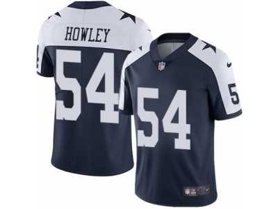 Men's Nike Dallas Cowboys #54 Chuck Howley Vapor Untouchable Limited Navy Blue Throwback Alternate NFL Jerseyy