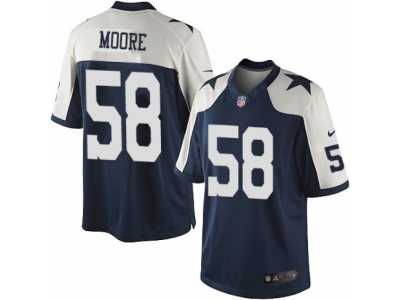 Men's Nike Dallas Cowboys #58 Damontre Moore Limited Navy Blue Throwback Alternate NFL Jersey
