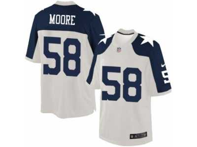 Men's Nike Dallas Cowboys #58 Damontre Moore Limited White Throwback Alternate NFL Jersey