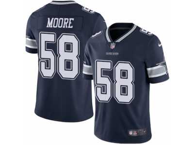 Men's Nike Dallas Cowboys #58 Damontre Moore Vapor Untouchable Limited Navy Blue Team Color NFL Jersey