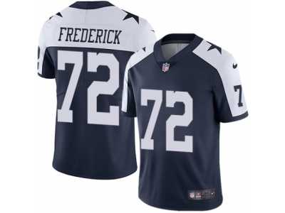 Men's Nike Dallas Cowboys #72 Travis Frederick Vapor Untouchable Limited Navy Blue Throwback Alternate NFL Jersey