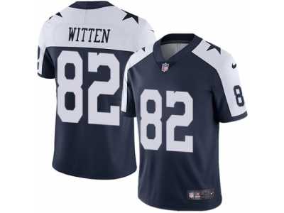Men's Nike Dallas Cowboys #82 Jason Witten Vapor Untouchable Limited Navy Blue Throwback Alternate NFL Jersey