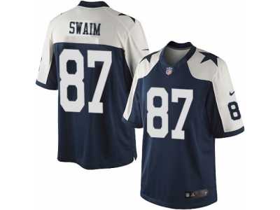 Men's Nike Dallas Cowboys #87 Geoff Swaim Limited Navy Blue Throwback Alternate NFL Jersey