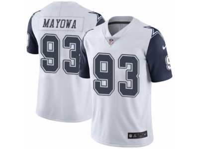 Men's Nike Dallas Cowboys #93 Benson Mayowa Limited White Rush NFL Jersey