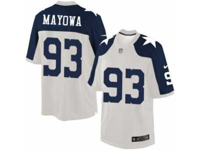 Men's Nike Dallas Cowboys #93 Benson Mayowa Limited White Throwback Alternate NFL Jersey