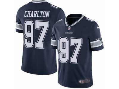 Men's Nike Dallas Cowboys #97 Taco Charlton Vapor Untouchable Limited Navy Blue Team Color NFL Jersey