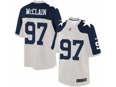Men's Nike Dallas Cowboys #97 Terrell McClain Limited White Throwback Alternate NFL Jersey
