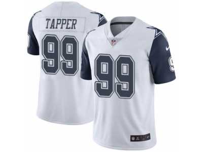 Men's Nike Dallas Cowboys #99 Charles Tapper Limited White Rush NFL Jersey