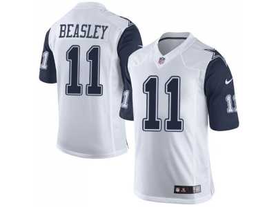Nike Dallas Cowboys #11 Cole Beasley White Rush Jerseys(Limited)