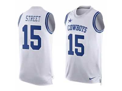 Nike Dallas Cowboys #15 Devin Street White Men's Stitched NFL Limited Tank Top Jersey