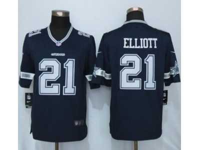 Nike Dallas Cowboys #21 Ezekiel Elliott Navy Blue Team Color Men's Stitched NFL Limited Jersey