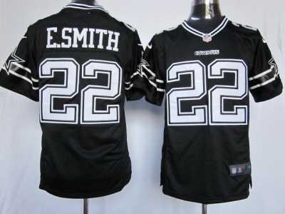 Nike Dallas Cowboys #22 E.Smith black jerseys(Limited)