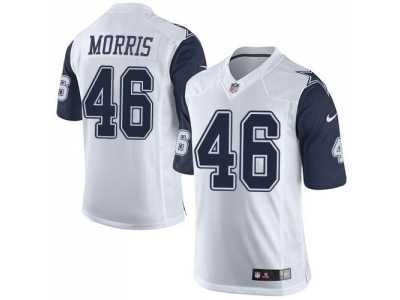 Nike Dallas Cowboys #46 Alfred Morris White Men's Stitched NFL Limited Rush Jersey