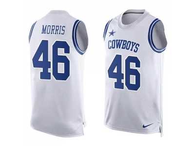 Nike Dallas Cowboys #46 Alfred Morris White Men's Stitched NFL Limited Tank Top Jersey