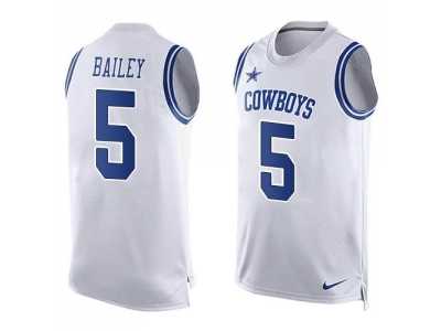 Nike Dallas Cowboys #5 Dan Bailey White Men's Stitched NFL Limited Tank Top Jersey