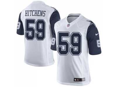 Nike Dallas Cowboys #59 Anthony Hitchens White Rush Jerseys(Limited)