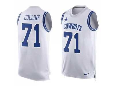 Nike Dallas Cowboys #71 La'el Collins White Men's Stitched NFL Limited Tank Top Jersey