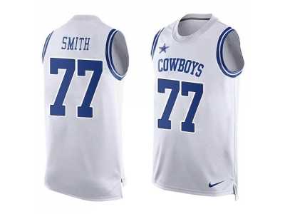 Nike Dallas Cowboys #77 Tyron Smith White Men's Stitched NFL Limited Tank Top Jersey