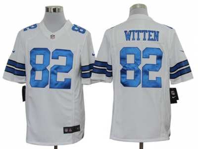 Nike NFL Dallas Cowboys #82 Jason Witten White Jerseys(Limited)