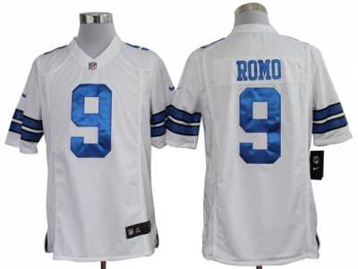 Nike NFL Dallas Cowboys #9 Tony Romo White Jerseys(Limited)